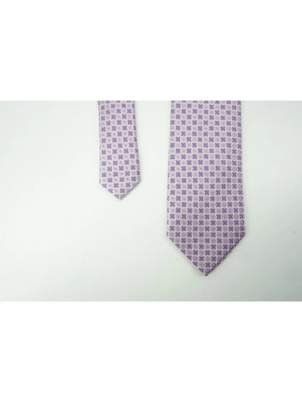 Eton Violet Periwinkle Foulard 100% Silk Tie Brand New With Tags